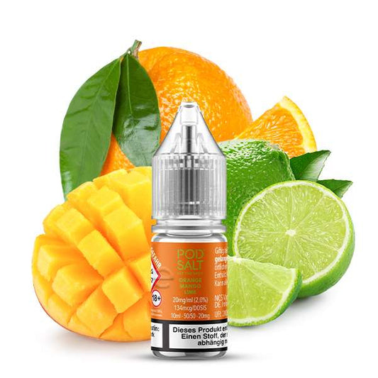 Pod Salt Xtra - Orange Mango Lime Nikotinsalz Liquid 10ml