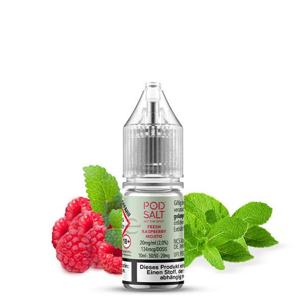 Pod Salt Xtra - Fresh Raspberry Mojito Nikotinsalz Liquid 10ml