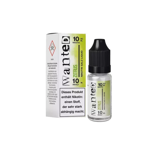 Wanted Overdosed - Zitrus 10ml Nikotinsalz