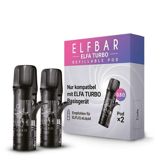 2x Elfbar Elfa Turbo Refillable Pod