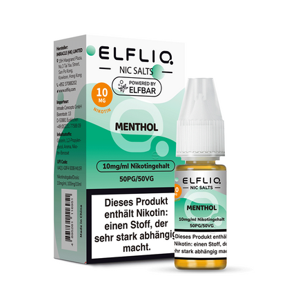 ELFBAR ELFLIQ Menthol Nikotinsalz Liquid 10 ml