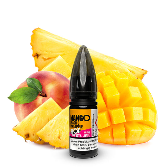 RIOT SQUAD BAR EDITION Mango, Peach & Pineapple Nikotinsalz Liquid 10 ml