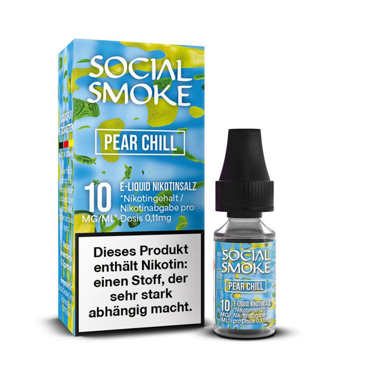 Social Smoke Pear Chill Nikotinsalz Liquid 10 ml 10mg