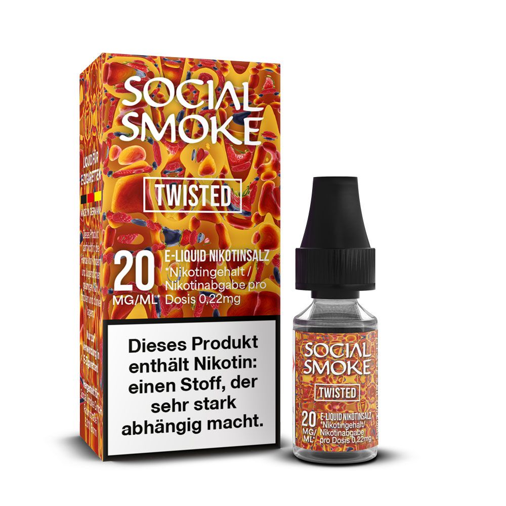 Social Smoke Twisted Nikotinsalz Liquid 10 ml 20mg