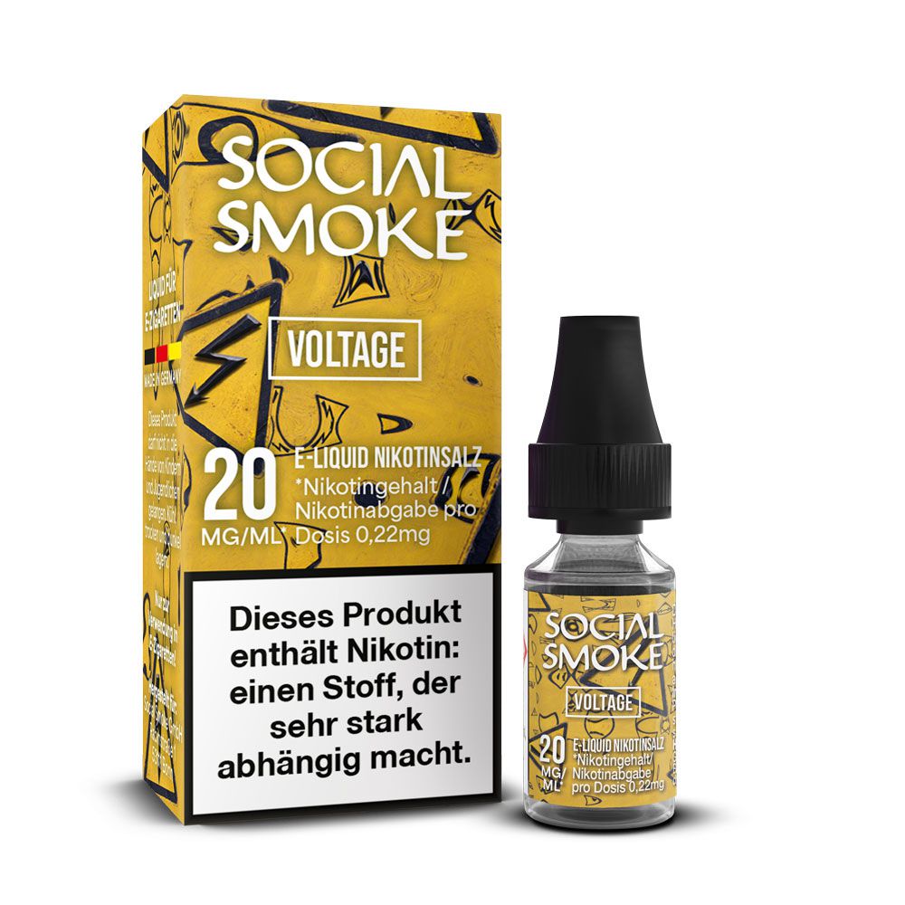 Social Smoke Voltage Nikotinsalz Liquid 10 ml 20mg