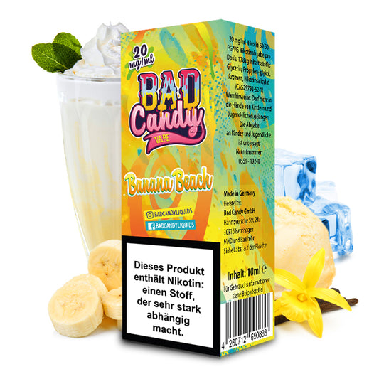 Bad Candy Liquids Banana Beach Nikotinsalz Liquid 10ml