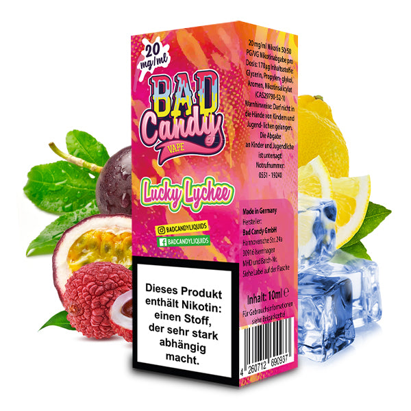 Bad Candy Liquids Lucky Lychee Nikotinsalz Liquid 10ml