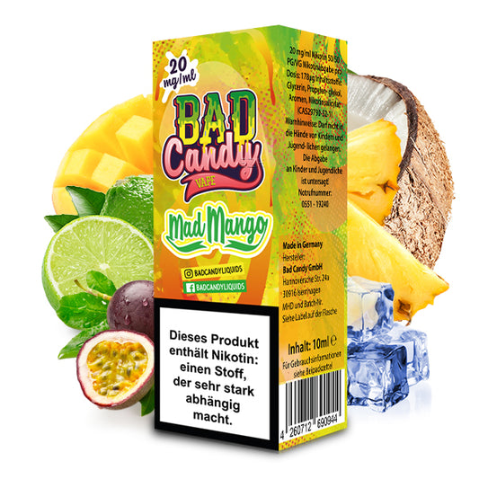 Bad Candy Liquids Mad Mango Nikotinsalz Liquid 10ml