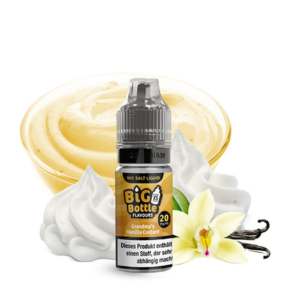 BIG BOTTLE Grandma's Vanilla Custard Nikotinsalz Liquid 10 ml