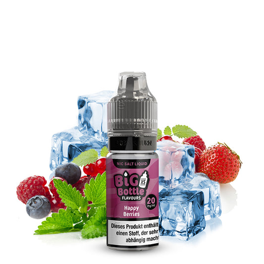 BIG BOTTLE Happy Berries Nikotinsalz Liquid 10 ml