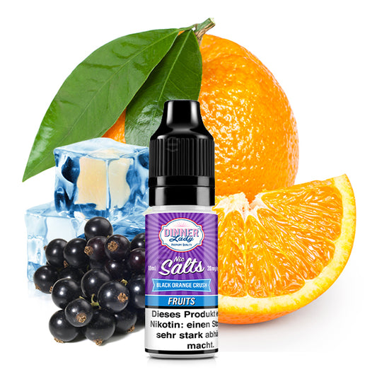 DINNER LADY Black Orange Crush Nikotinsalz Liquid 10 ml