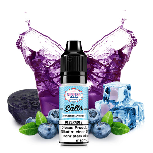 DINNER LADY Blueberry Lemonade Nikotinsalz Liquid 10 ml