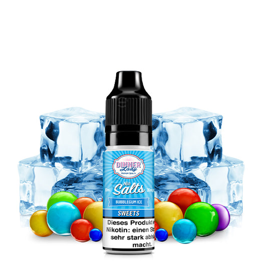 DINNER LADY Bubblegum Ice Nikotinsalz Liquid 10 ml