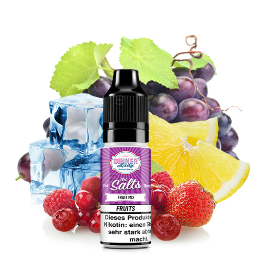 DINNER LADY Fruit Mix Nikotinsalz Liquid 10 ml