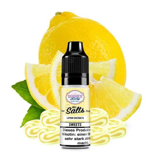 DINNER LADY Lemon Sherbets Nikotinsalz Liquid 10 ml