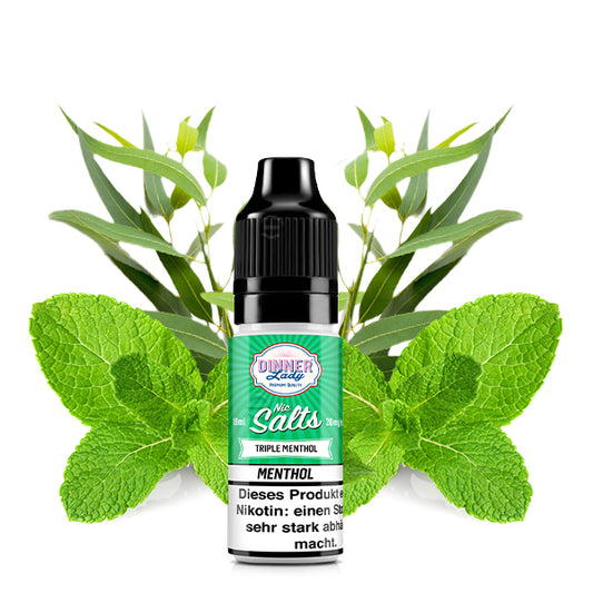 DINNER LADY Triple Menthol Nikotinsalz Liquid 10 ml