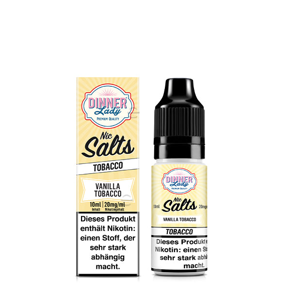 DINNER LADY Vanilla Tobacco Nikotinsalz Liquid 10 ml