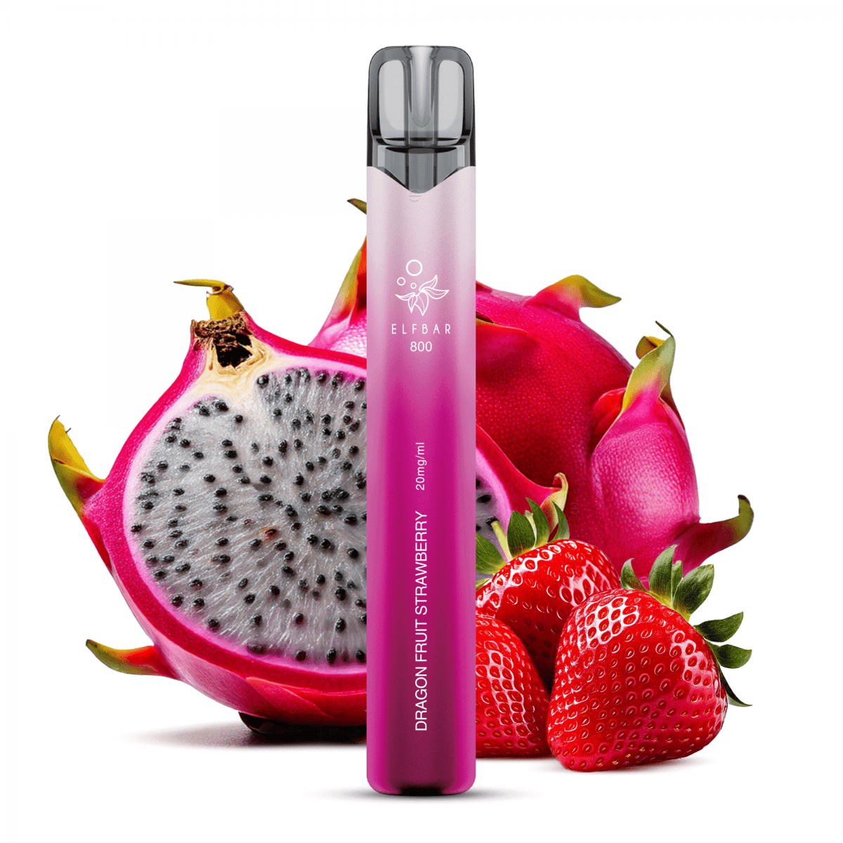 Elfbar 800 Einweg E-Zigarette 20mg Dragon Fruit Strawberry