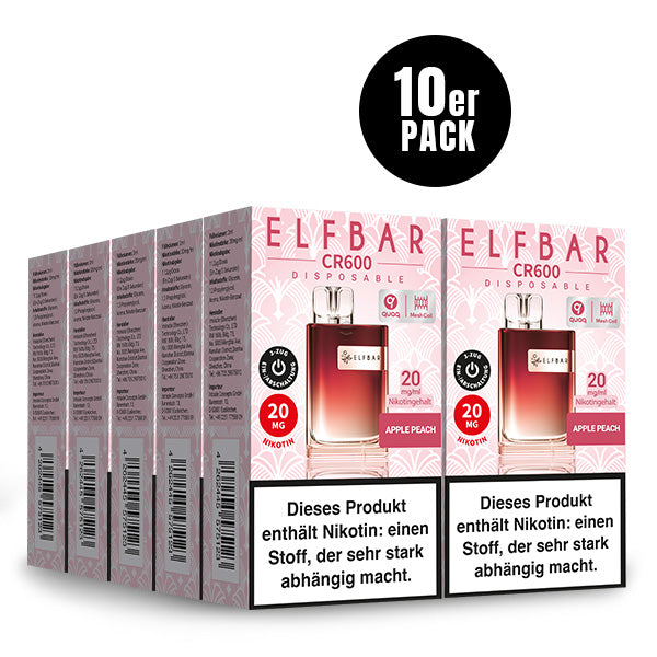 Elfbar Crystal CR600 - Apple Peach 20mg