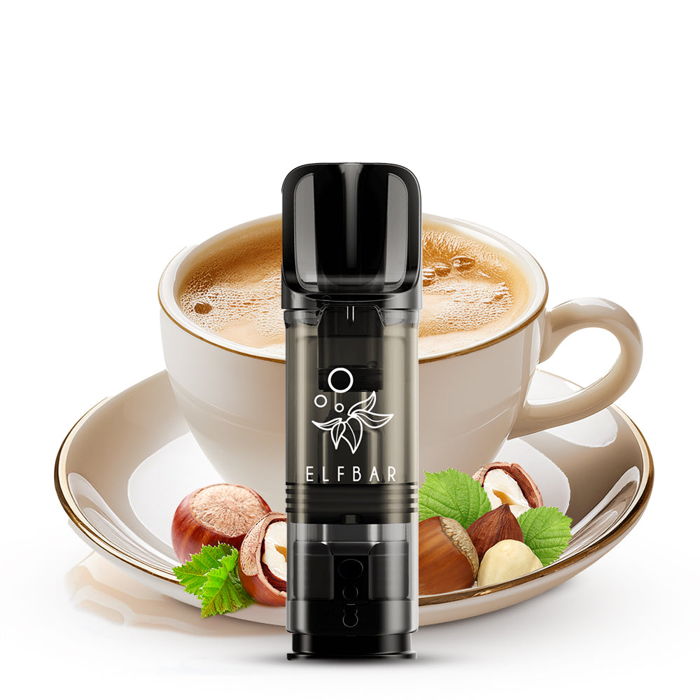 2x Elfbar Elfa Einweg Pod - Hazelnut Coffee - 20mg Nikotinsalz 2ml
