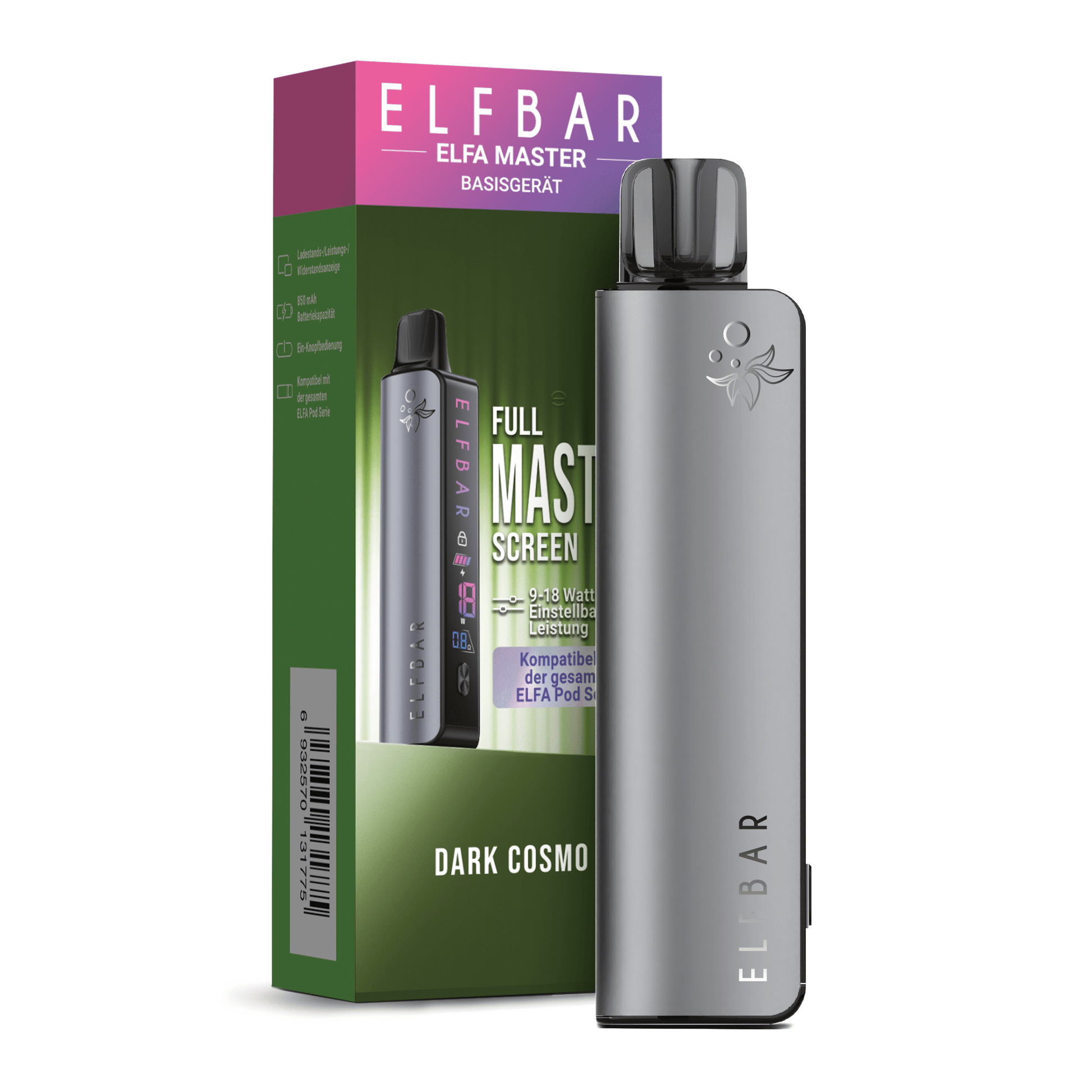 Elfbar Elfa Master Basisgerät – 850 mAh, Farbdisplay & USB-C