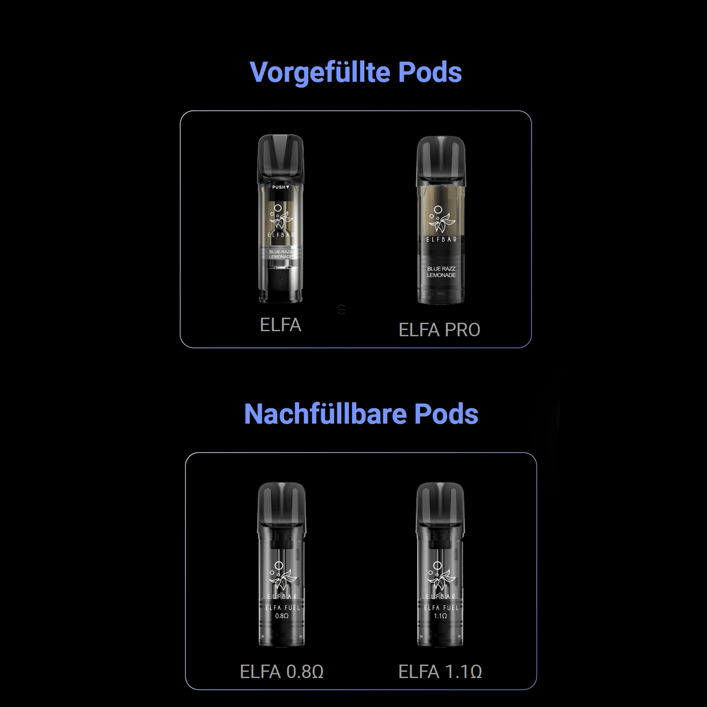 Elfbar Elfa Master Basisgerät Lunar Silver