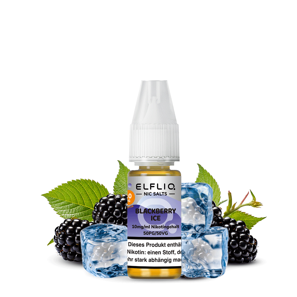 ELFBAR ELFLIQ Blackberry Ice Nikotinsalz Liquid 10 ml 10mg