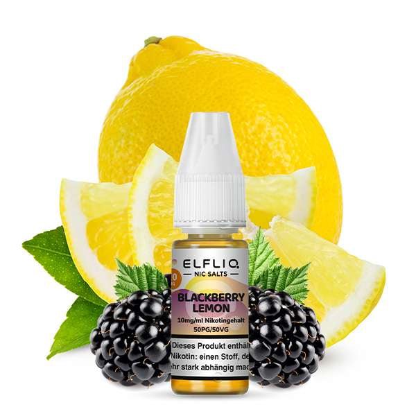 ELFBAR ELFLIQ Blackberry Lemon Nikotinsalz Liquid 10 ml 10mg