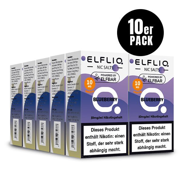 ELFBAR ELFLIQ Blueberry Nikotinsalz Liquid 10 ml 10mg