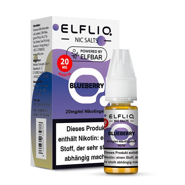 ELFBAR ELFLIQ Blueberry Nikotinsalz Liquid 10 ml