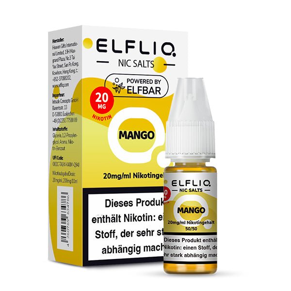 ELFBAR ELFLIQ Mango Nikotinsalz Liquid 10 ml 10mg