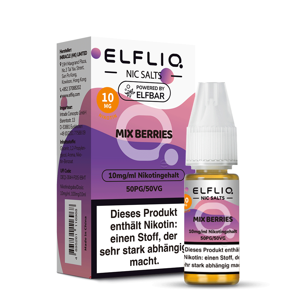 ELFBAR ELFLIQ Mix Berries Nikotinsalz Liquid 10 ml 10mg