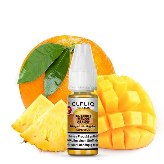 ELFBAR ELFLIQ Pineapple Mango Orange Nikotinsalz Liquid 10 ml 20mg