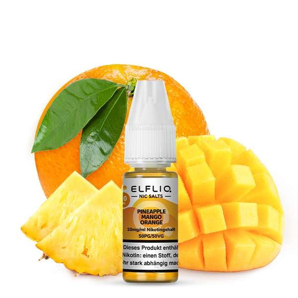 ELFBAR ELFLIQ Pineapple Mango Orange Nikotinsalz Liquid 10 ml 10mg