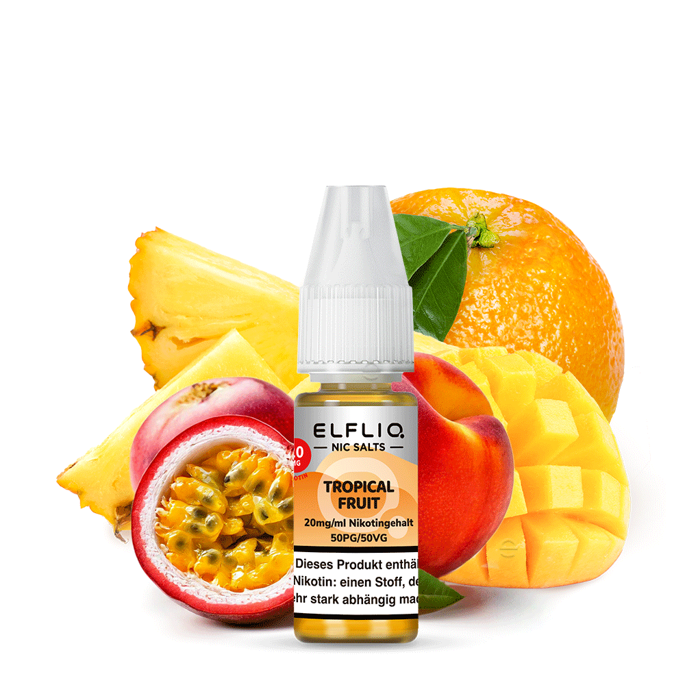 ELFBAR ELFLIQ Tropical Fruit Nikotinsalz Liquid 10 ml 20mg