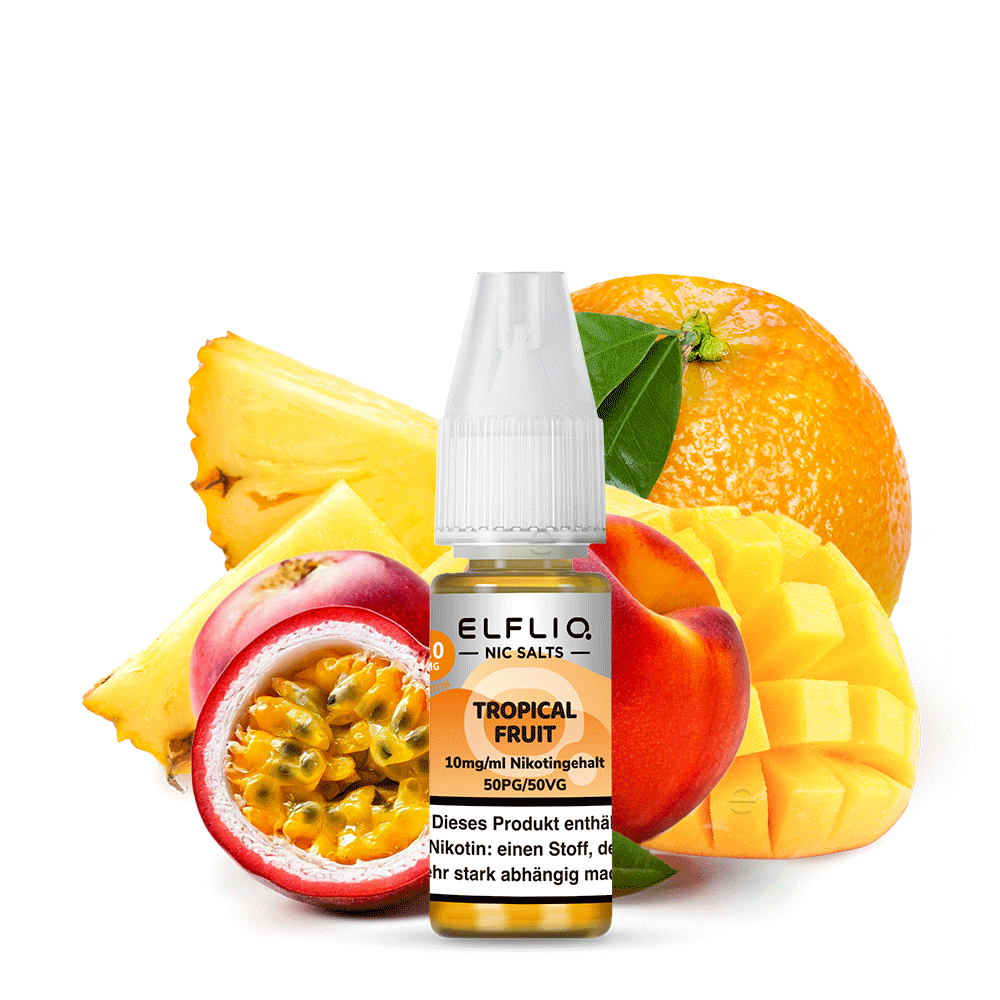 ELFBAR ELFLIQ Tropical Fruit Nikotinsalz Liquid 10 ml 10mg