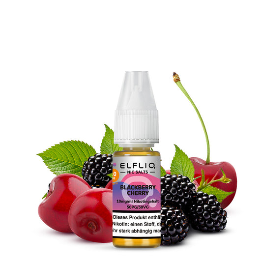 ELFBAR ELFLIQ - Blackberry Cherry Nikotinsalz Liquid 10 ml