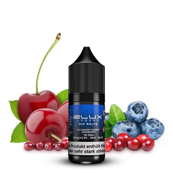ELUX Blueberry Cherry Cranberry Nikotinsalz Liquid 10 ml 10mg