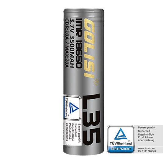 Golisi L35 18650 20A 3500mAh Akku - YASIRZ E - Zigaretten Onlineshop