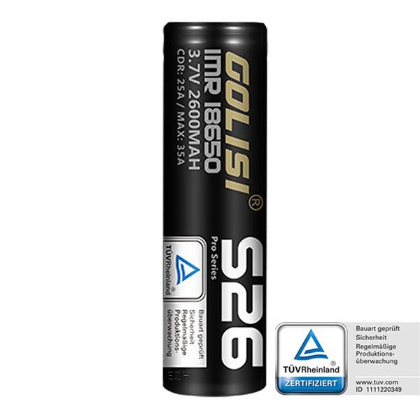 Golisi S26 18650 35A 2600mAh Akku - YASIRZ E - Zigaretten Onlineshop
