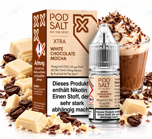 POD SALT XTRA White Chocolate Mocha Nikotinsalz Liquid 10 ml