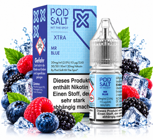 POD SALT XTRA Mr Blue Nikotinsalz Liquid 10 ml