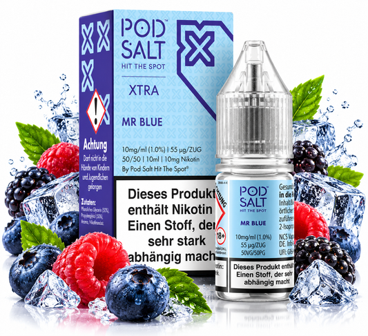 POD SALT XTRA Mr Blue Nikotinsalz Liquid 10 ml