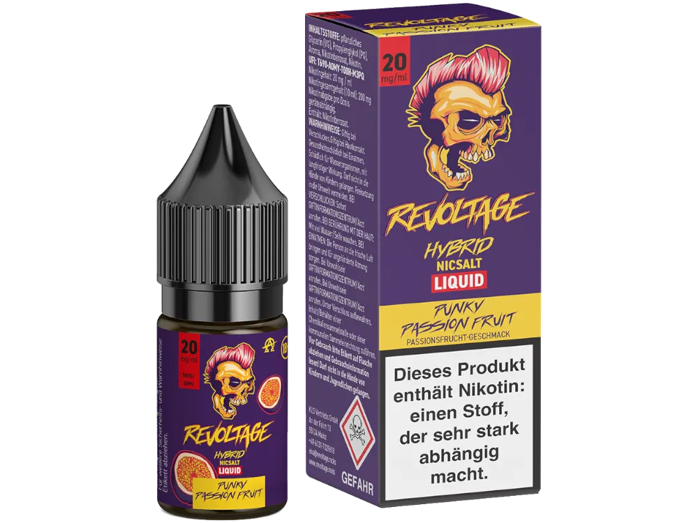 REVOLTAGE - Punky Passion Fruit - Hybrid Nikotin Salz Liquid