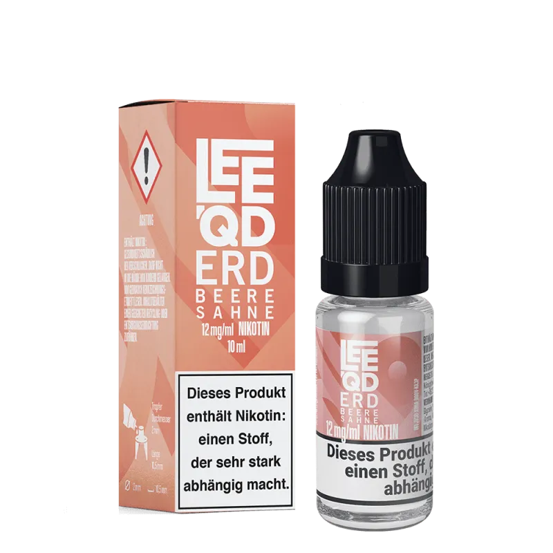 LEEQD Liquid - Crazy Erdbeere Sahne 10ml