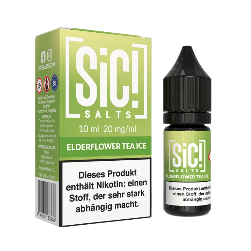 SIC! Elderflower Tea Ice Nikotinsalz Liquid 10 ml