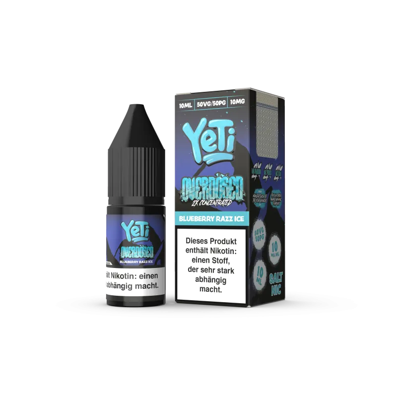 Yeti Sour Blue Razz Nikotinsalz Overdosed 10ml