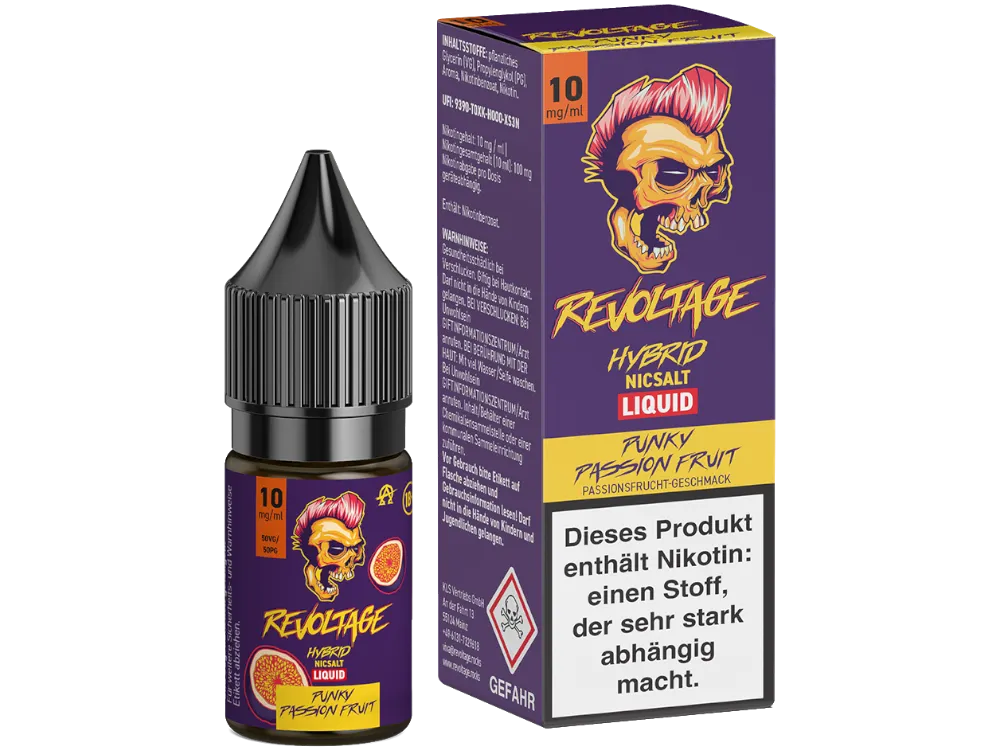 REVOLTAGE - Punky Passion Fruit - Hybrid Nikotin Salz Liquid