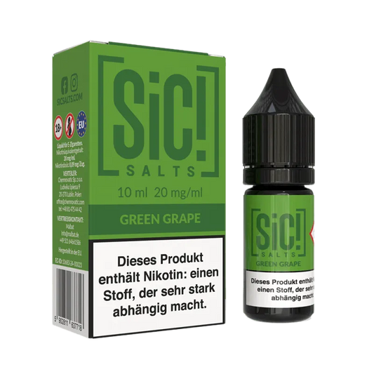 SIC! Green Grape Ice Nikotinsalz Liquid 10 ml