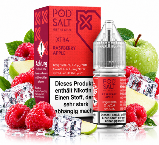POD SALT XTRA Raspberry Apple Nikotinsalz Liquid 10 ml